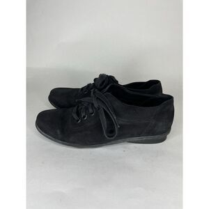 Arche Black Nubuck Leather Casual Wedge Lace Up Sneakers Women’s Sz 38EU/7.5M US